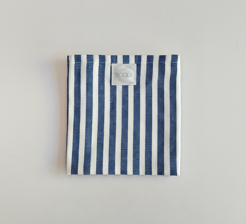 Soapi Magnetisches Küchentuch - gestreift blau