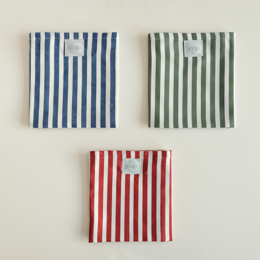 4x Soapi Magnetisches Küchentuch - gestreift