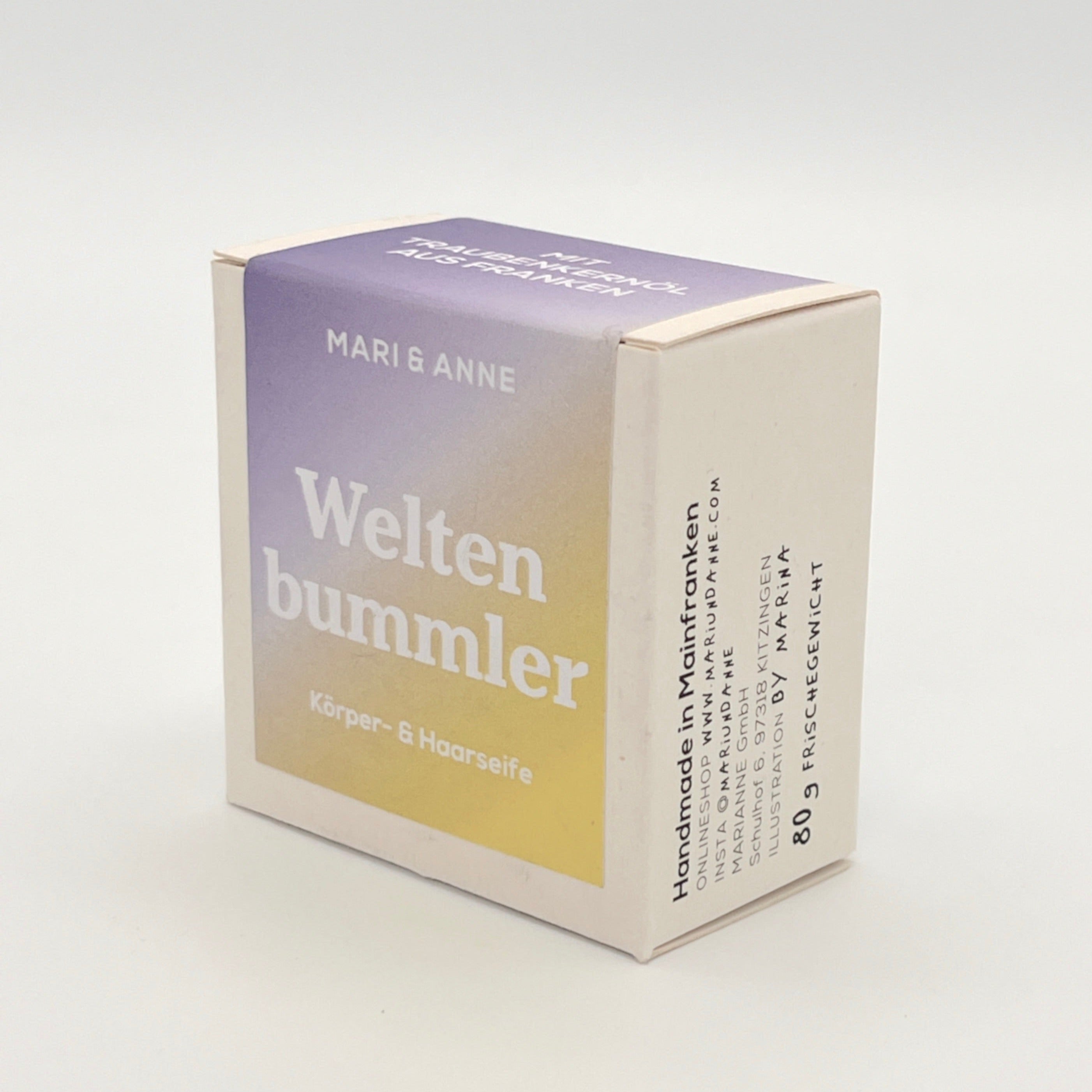 Haar- und Körperseife von Mari & Anne - Weltenbummler