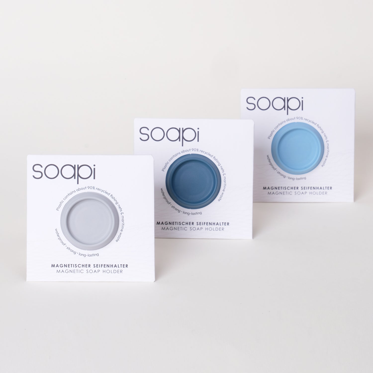 Soapi Trio - Petrol, Grau, Hellblau