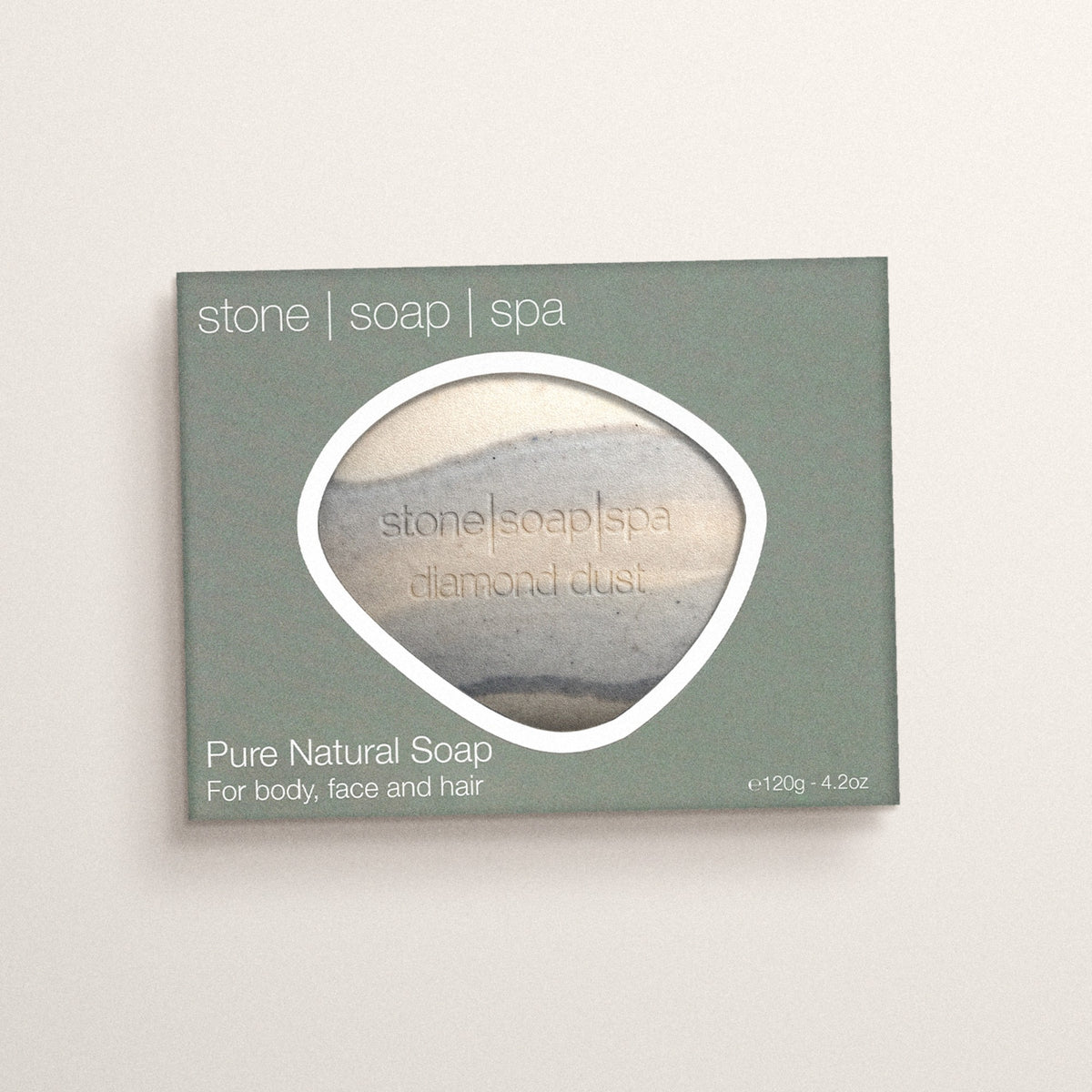 Stone Soap Spa Diamond Dust in der Verpackung
