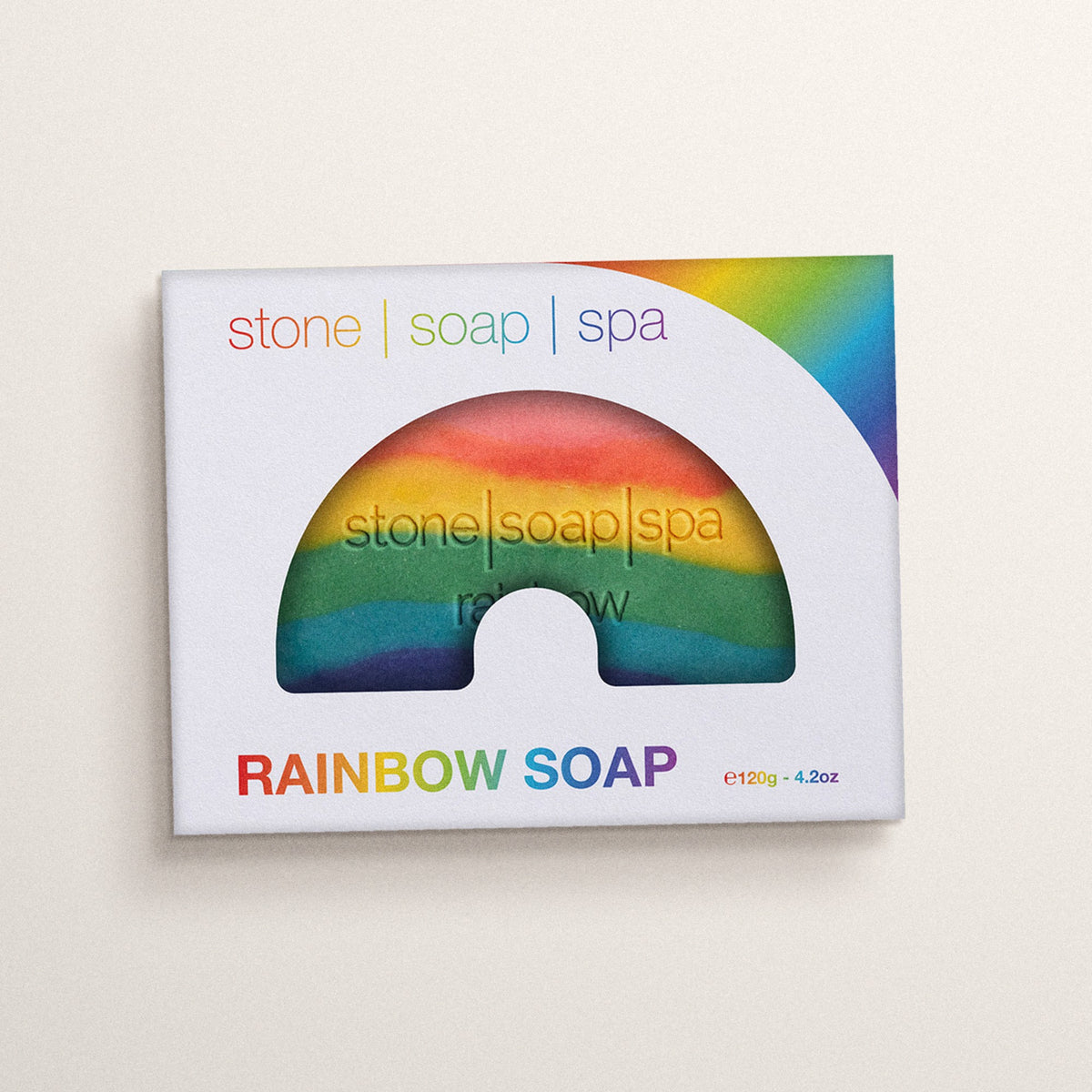 Stone Soap Spa Rainbow in der Verpackung