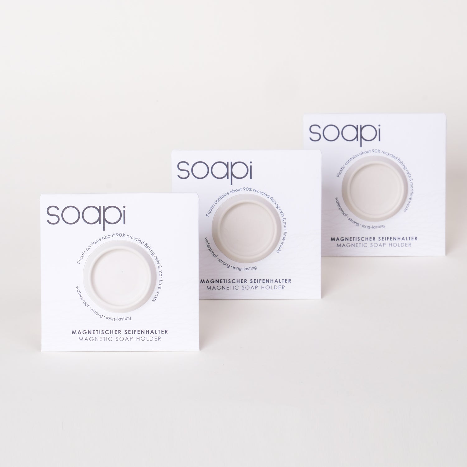 Soapi Trio - 3x Cremeweiß