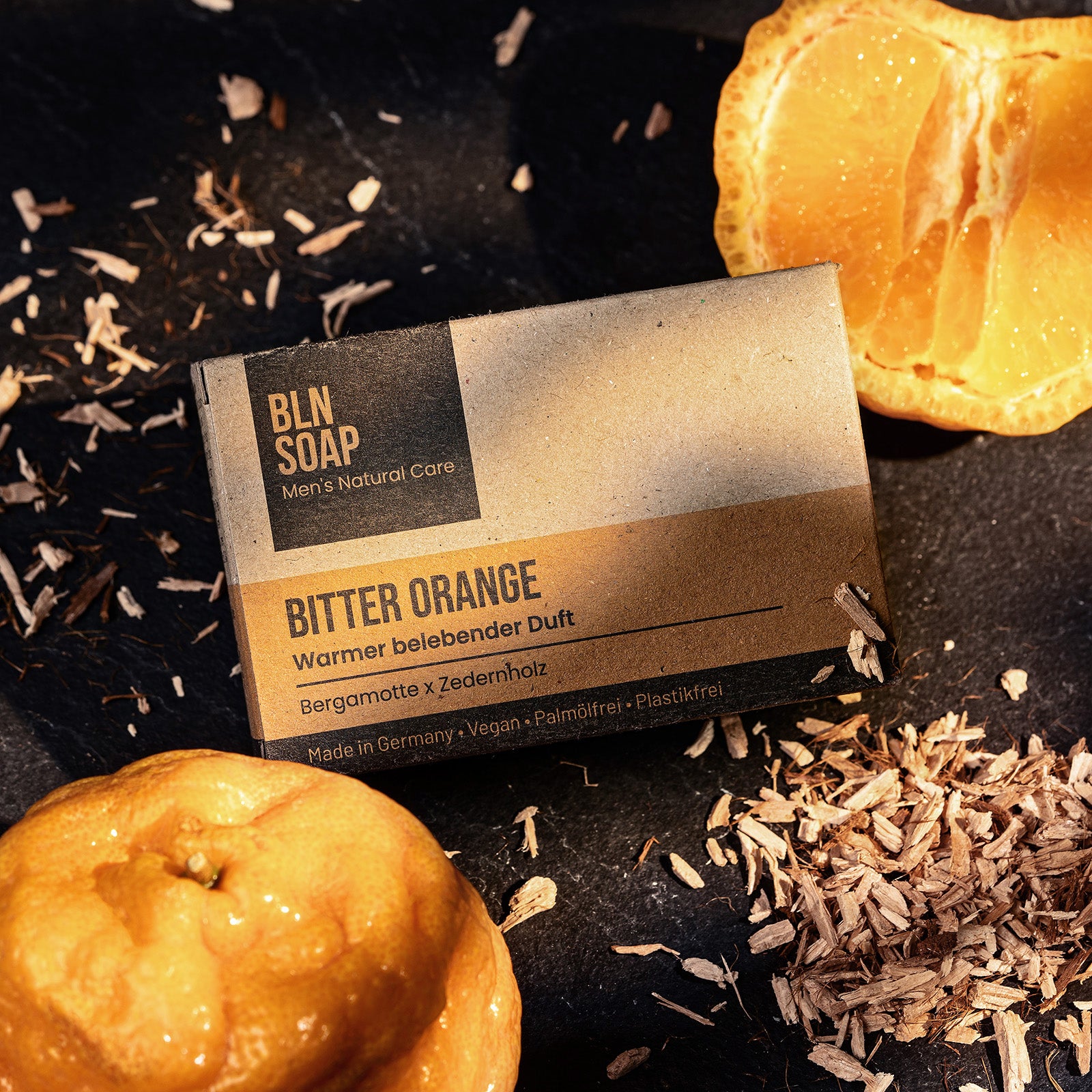 Männerseife von BLN SOAP - Bitter Orange - Bergamotte x Zedernholz