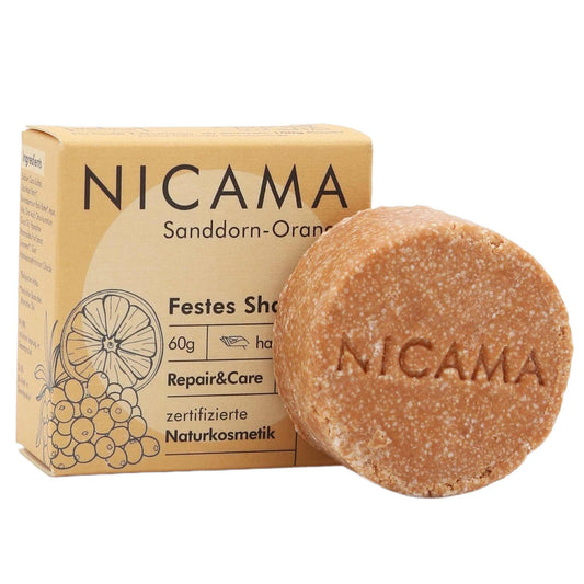 Solid Shampoo from Nicama - Sea Buckthorn Orange