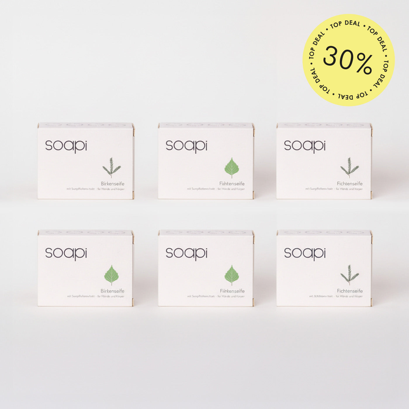 6x Soapi Seifen-Sparpaket