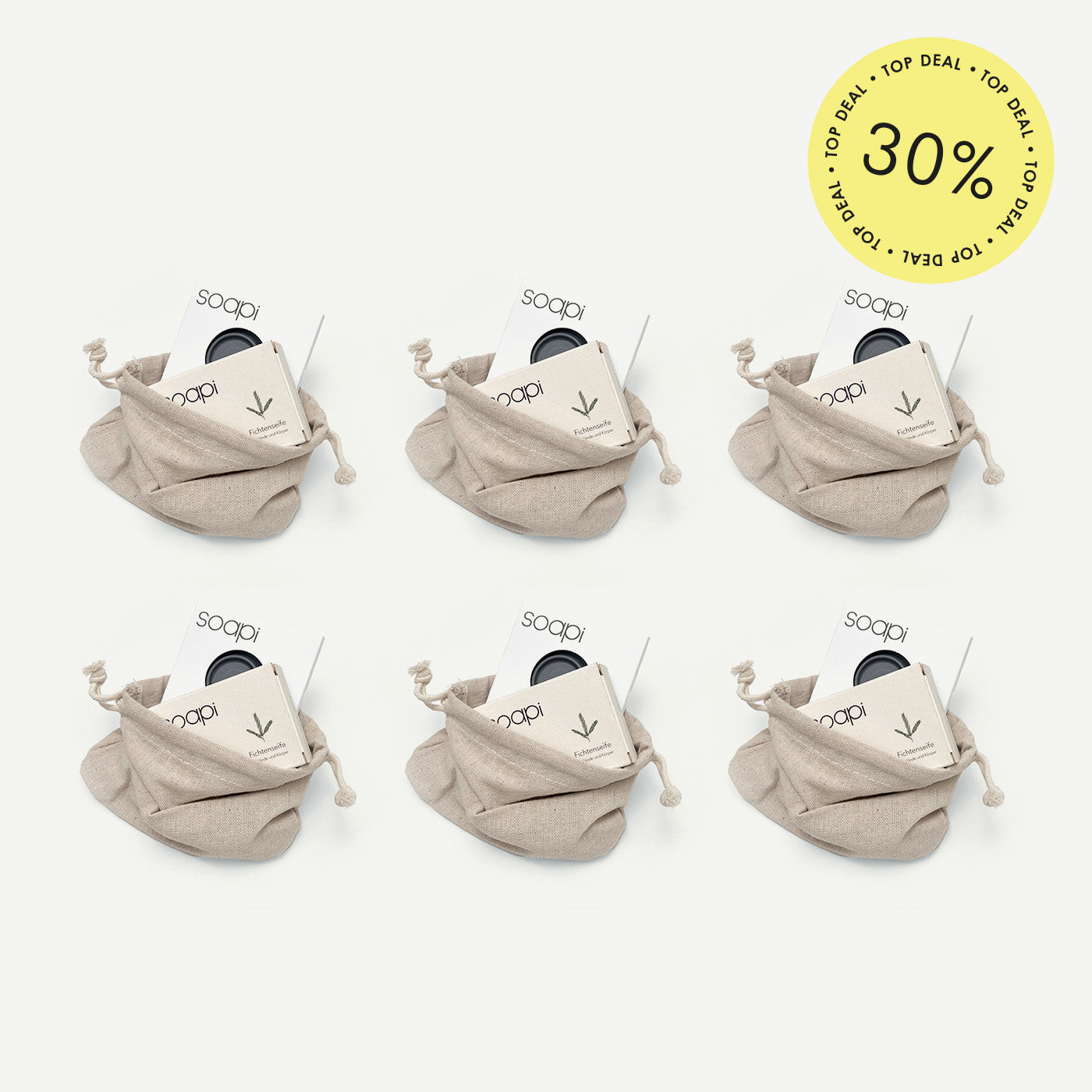 6x Soapi + Fichtenseife Weihnachtsgeschenk