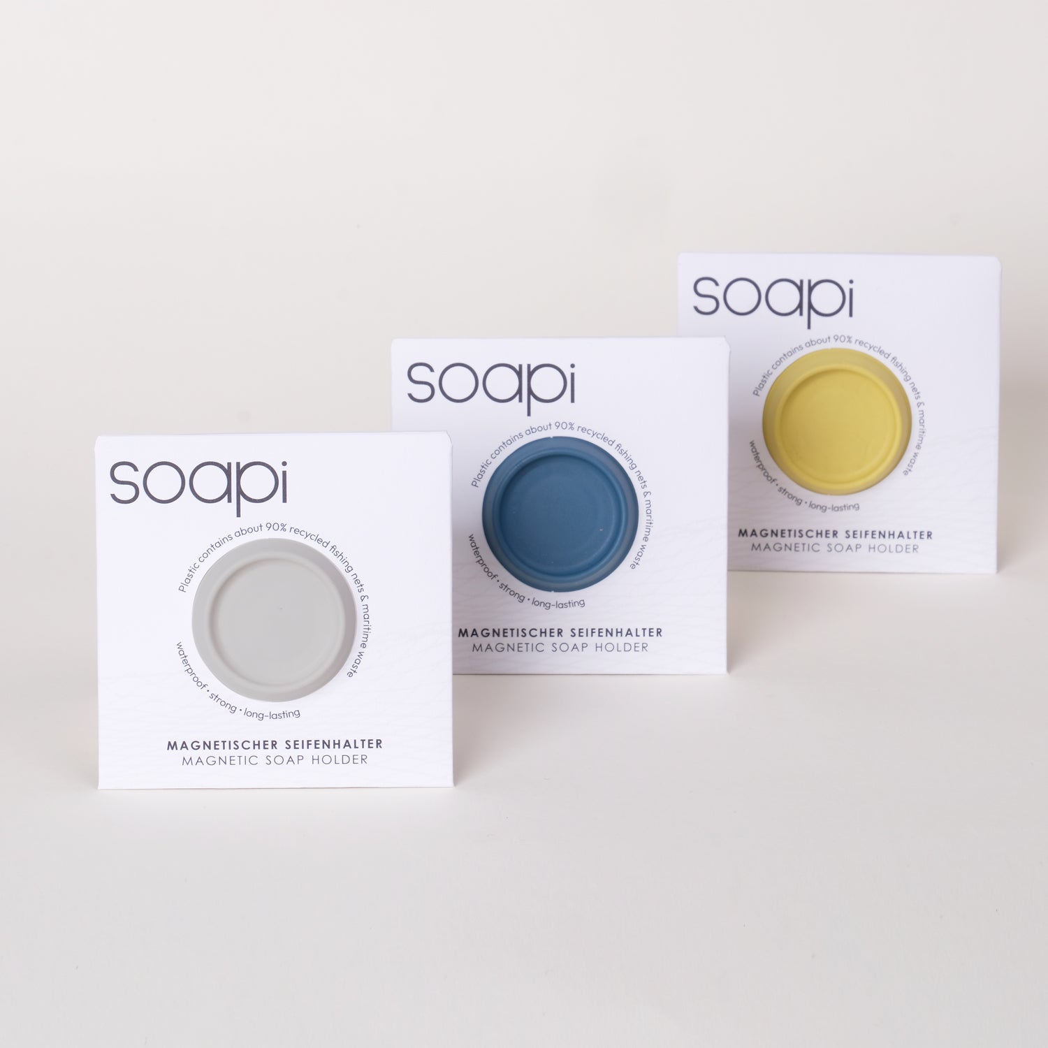 Soapi Trio - Petrol, Grau, Gelb