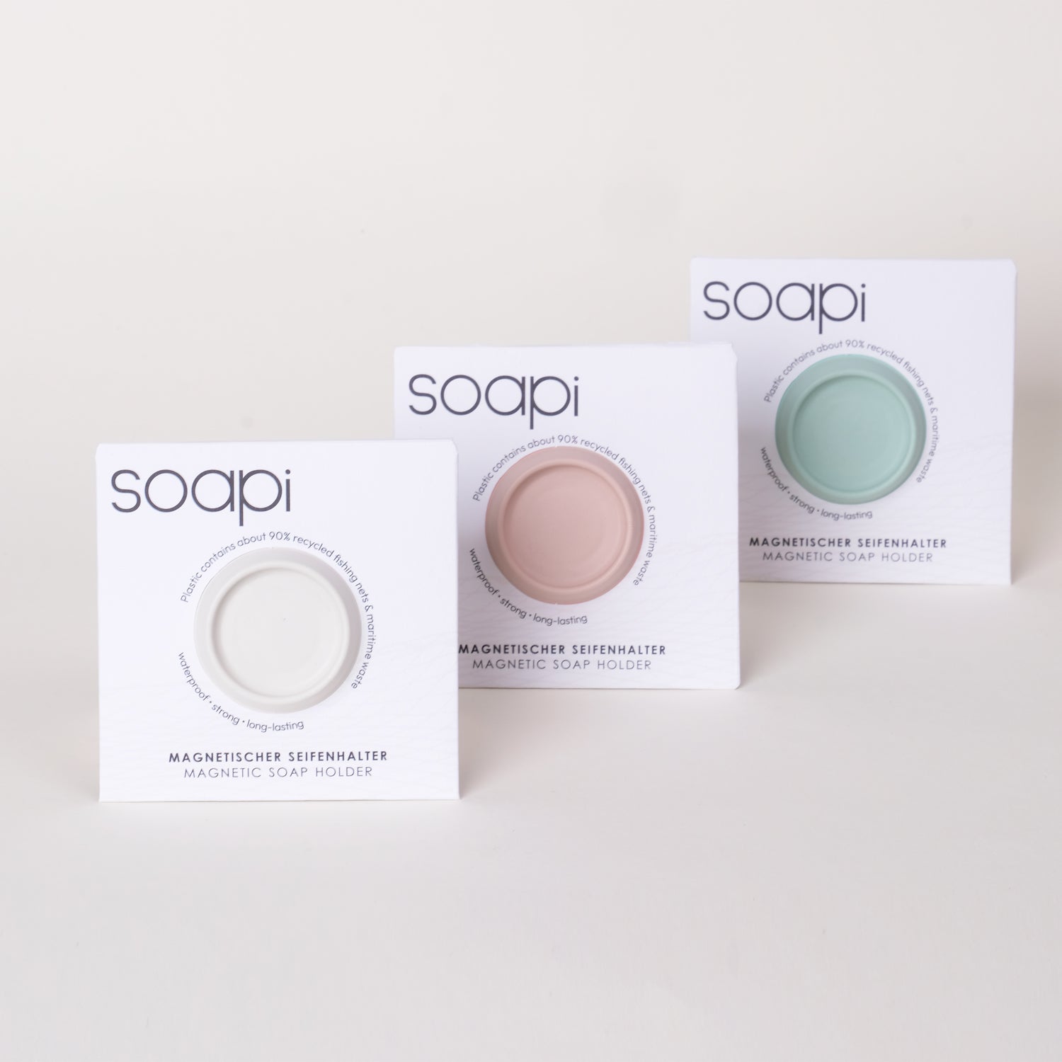 Soapi Trio - Cremeweiß, Pfirsich, Mint