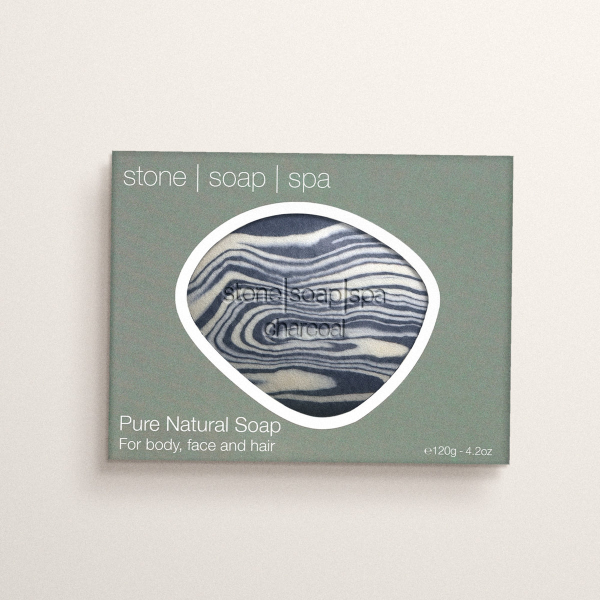 Stone Soap Spa Coconut Charcoal in der Verpackung
